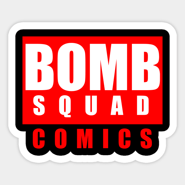 Bomb Squad Comics - Transparent Logo Sticker by GodzillaMendoza